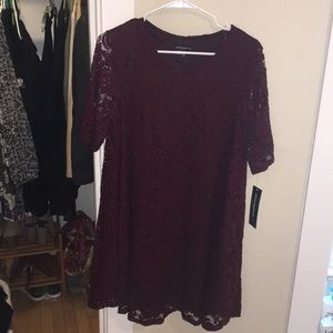 Deep red never worn dress